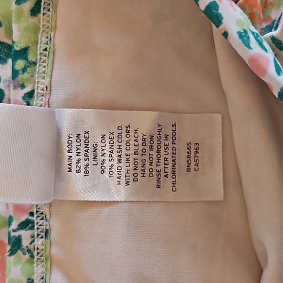 Tucker and Tate Floral Long Sleeve Two-Piece Rashguard Swimsuit, Size 6 Months - Picture 10 of 10